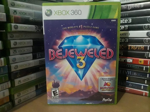 Jogo De Quebra-cabeça Bejeweled 3 Xbox 360 Original Mídia